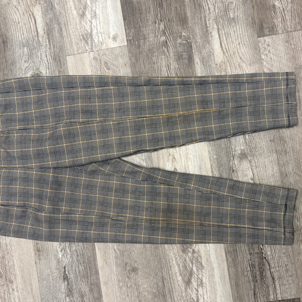 Terra & Sky Black and Yellow Plaid Pants